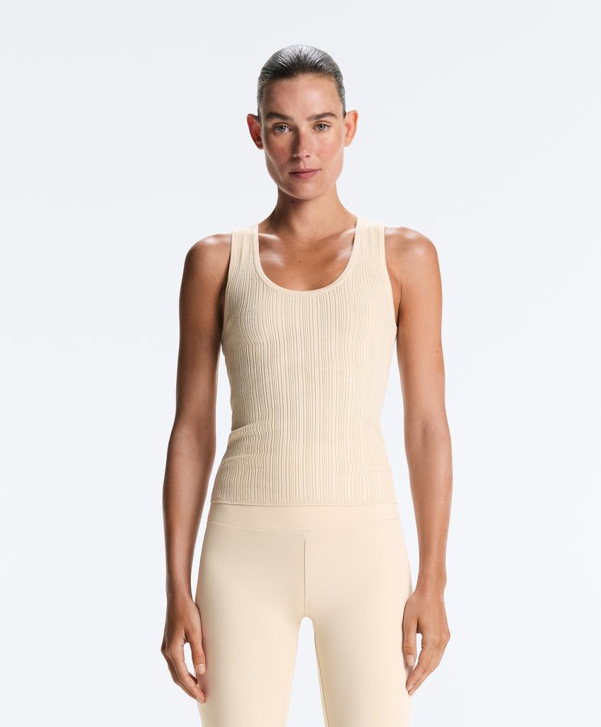 Вязаный топ Rib