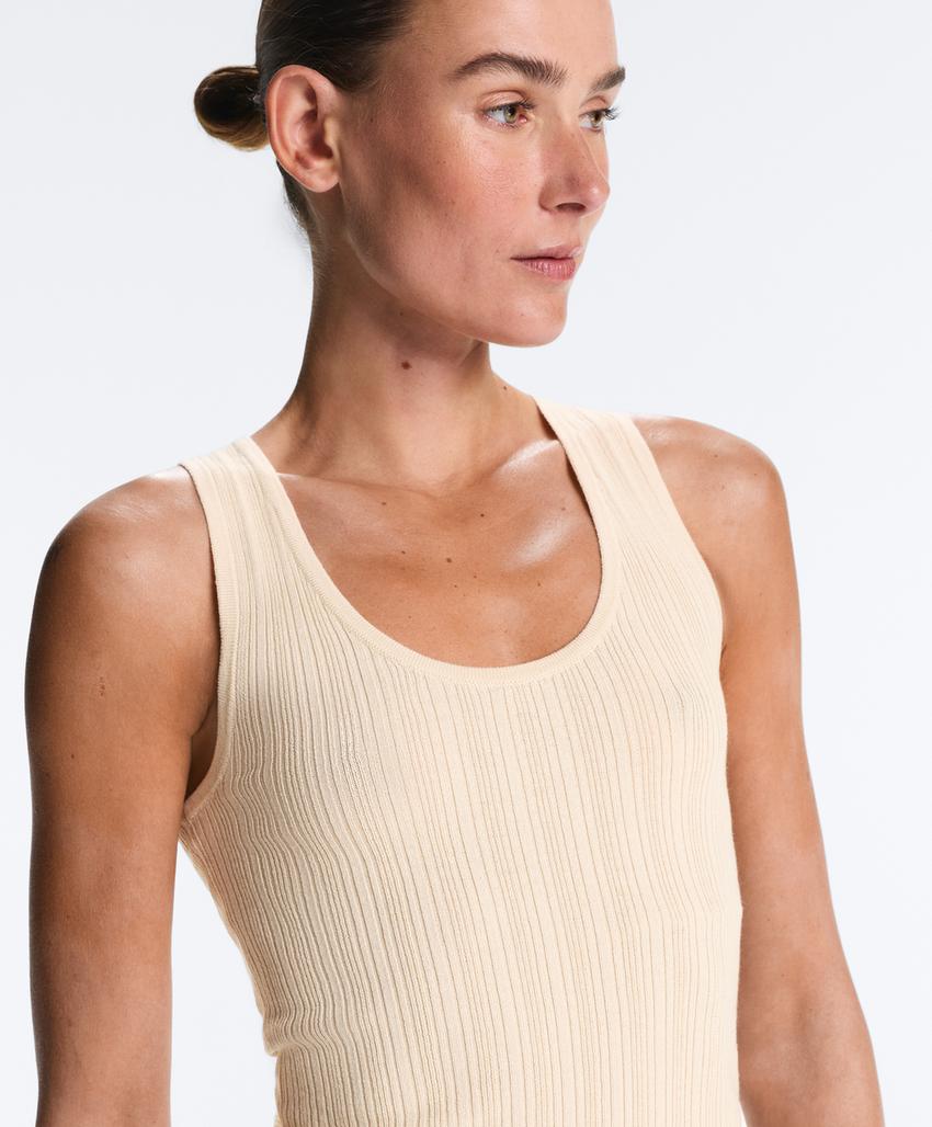 Вязаный топ Rib