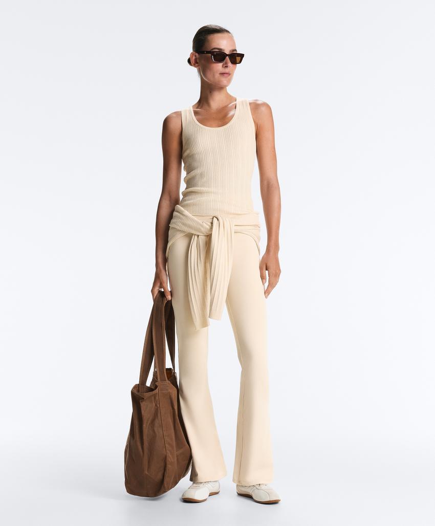 Вязаный топ Rib