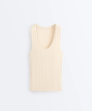 Вязаный топ RIB- Заказать в России