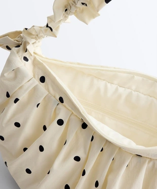 Сумка через плечо с принтом в горошек- Заказать в России