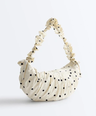 Сумка через плечо с принтом в горошек- Заказать в России