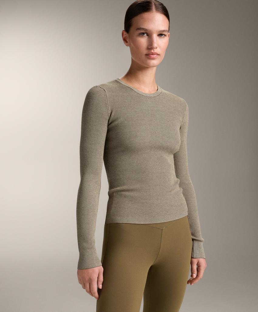 Футболка Base layer из трикотажа с рельефным узором