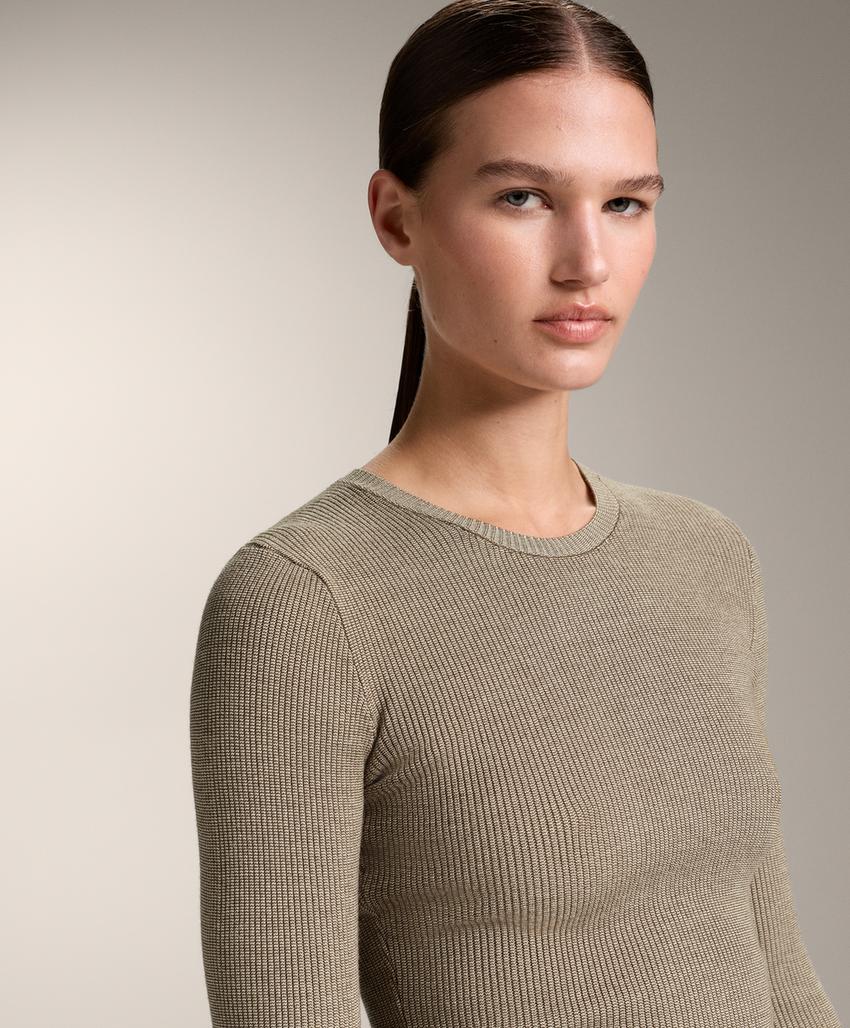 Футболка Base layer из трикотажа с рельефным узором