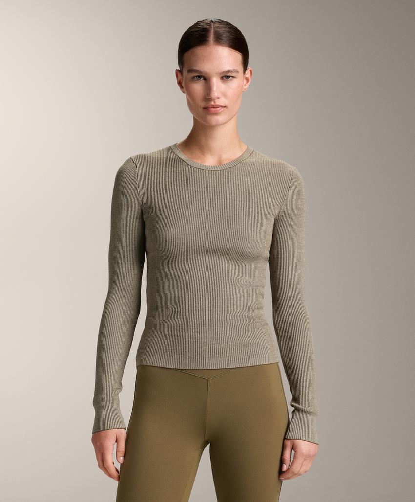 Футболка Base layer из трикотажа с рельефным узором