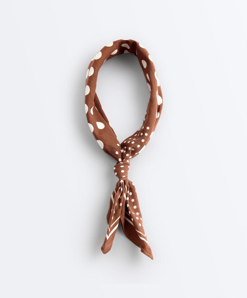 Бандана из 100%-го хлопка в горошек