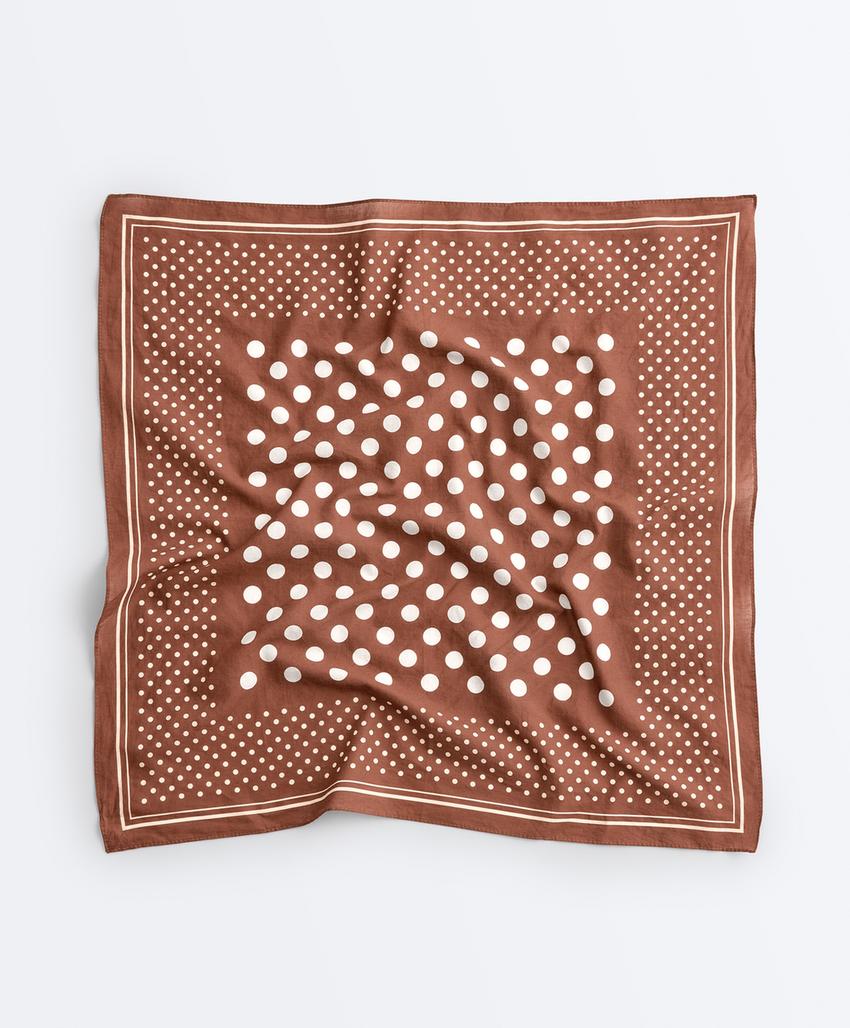 Бандана из 100%-го хлопка в горошек