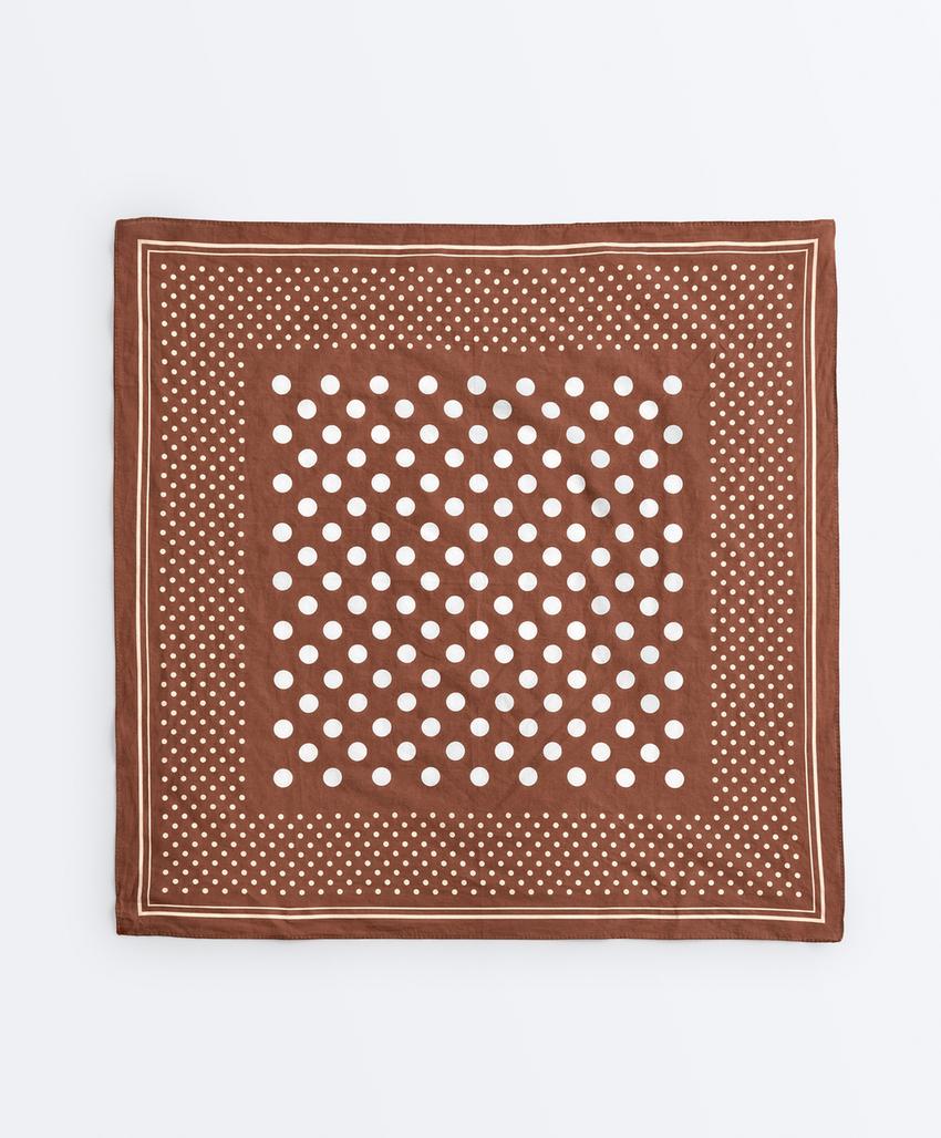 Бандана из 100%-го хлопка в горошек