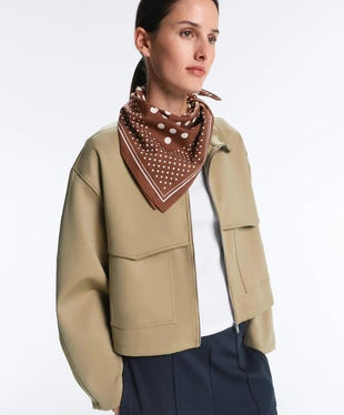 Бандана из 100%-го хлопка в горошек- Заказать в России