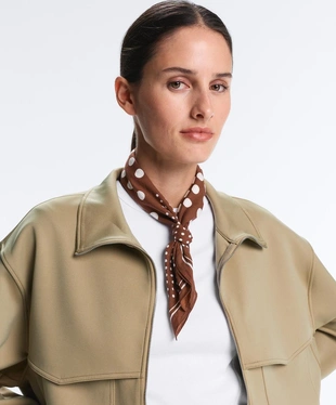 Бандана из 100%-го хлопка в горошек- Заказать в России