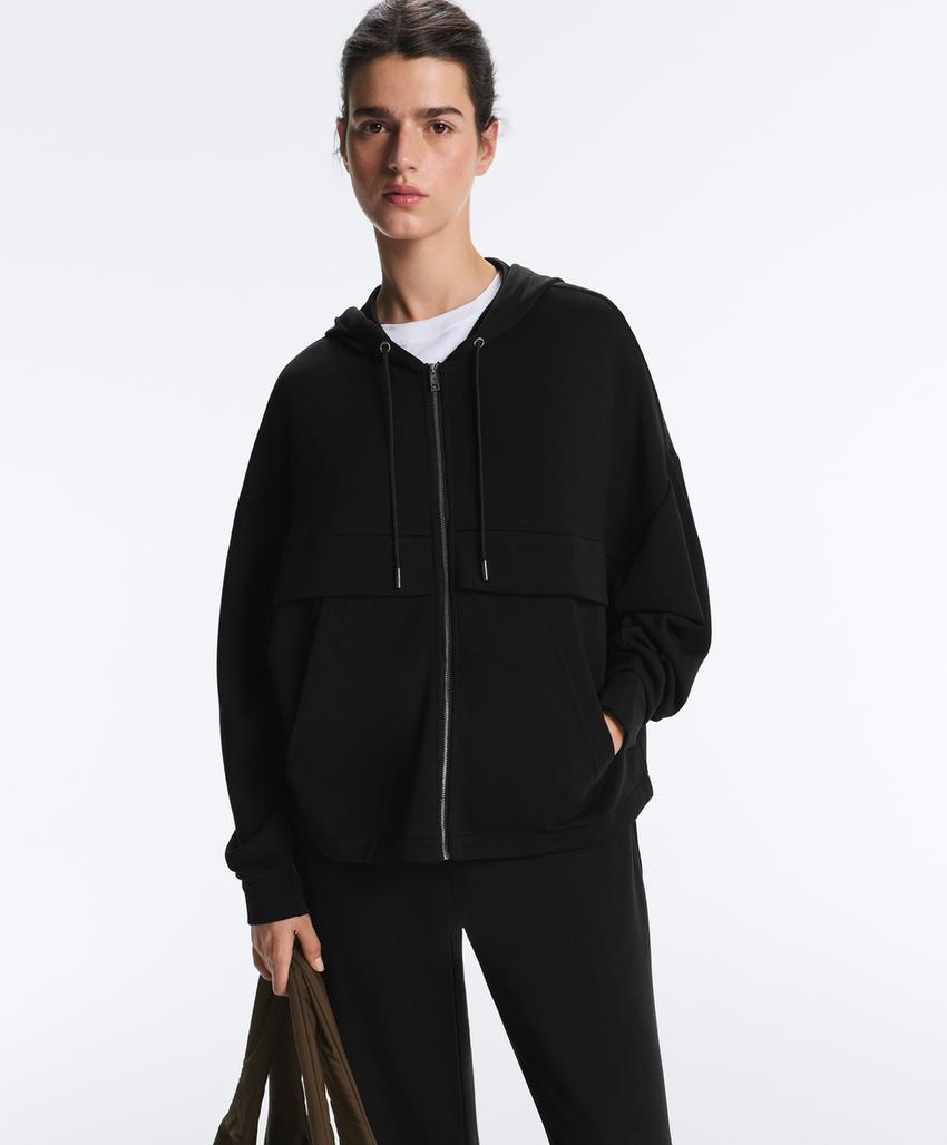 Толстовка с молнией из мягкого модала