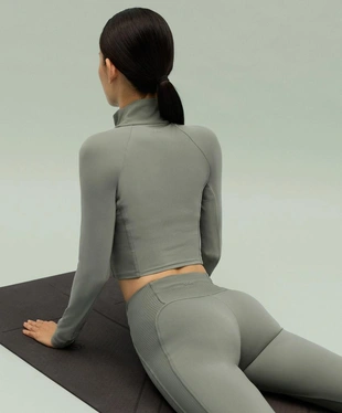 Легинсы длиной до щиколотки COMFORTLUX с завышенной талией RIB- Заказать в России