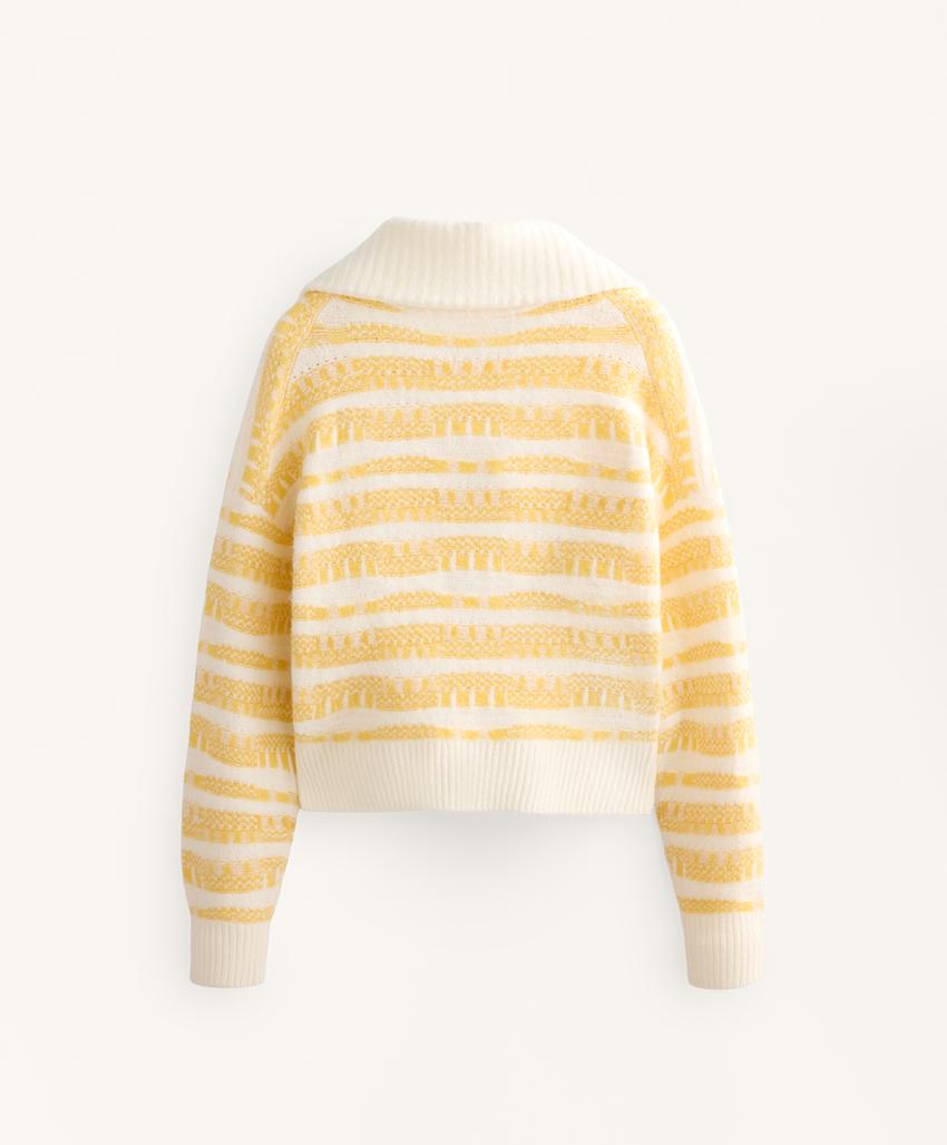 Жакет в полосатом жаккардовом трикотаже