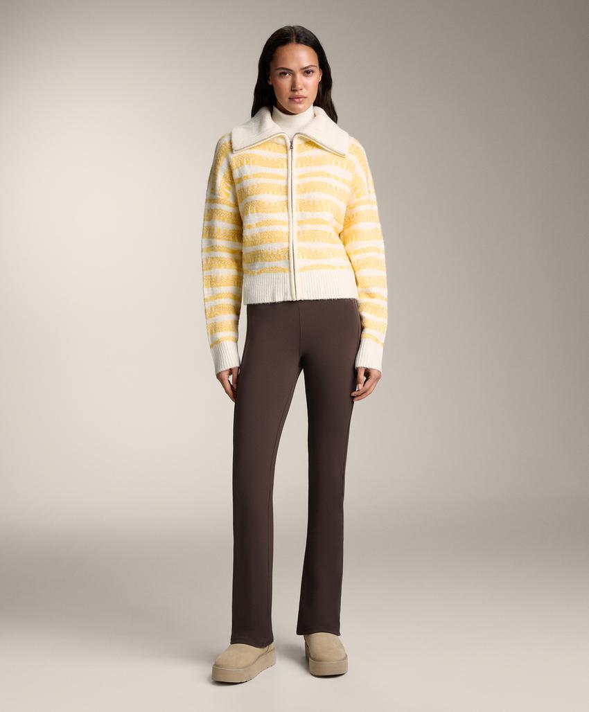 Жакет в полосатом жаккардовом трикотаже