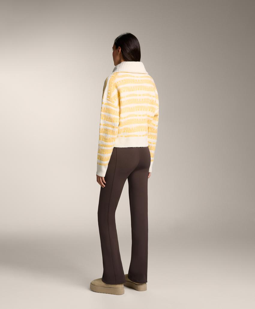 Жакет в полосатом жаккардовом трикотаже