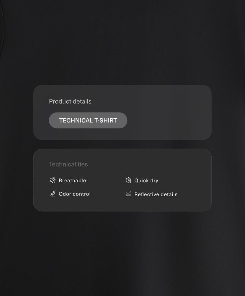 Футболка из технологичной ткани с короткими рукавами