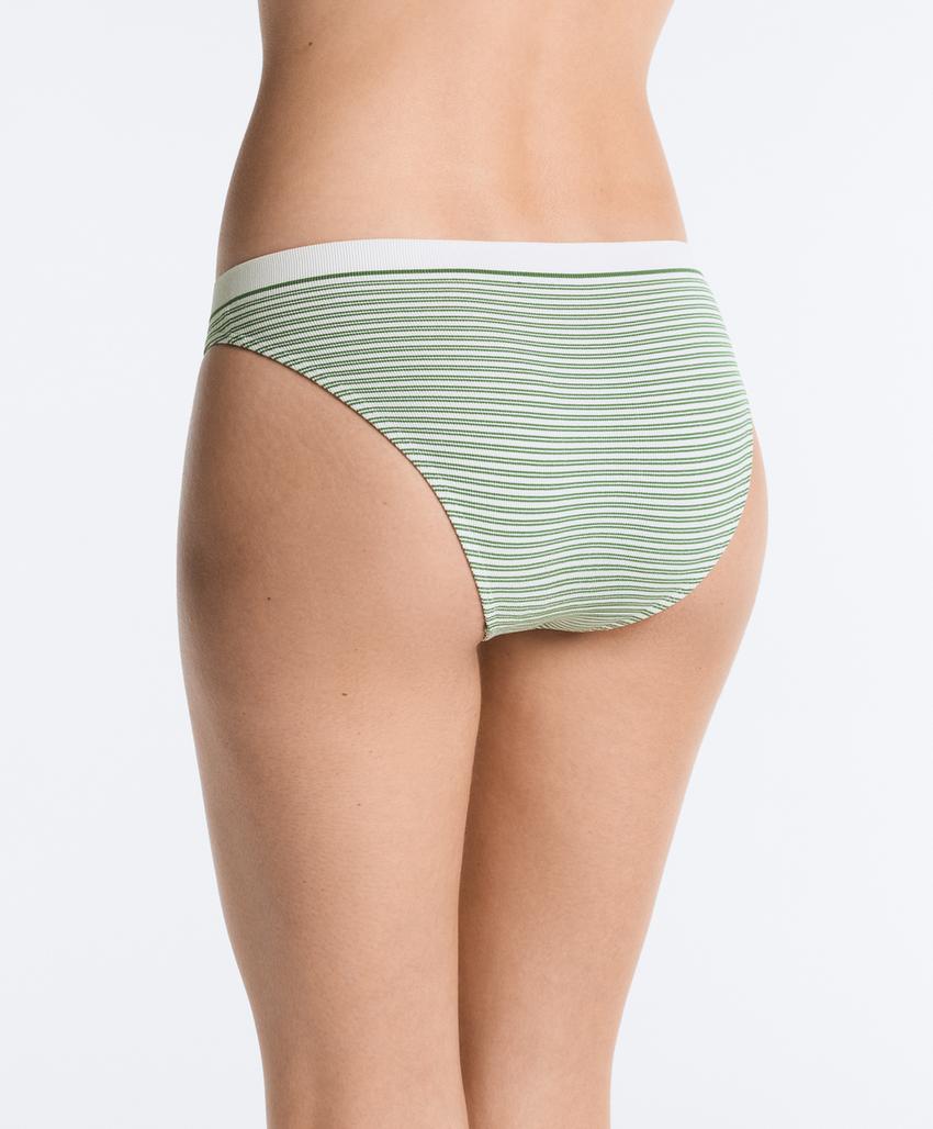 3 классических трусов пике из смесового полиамида