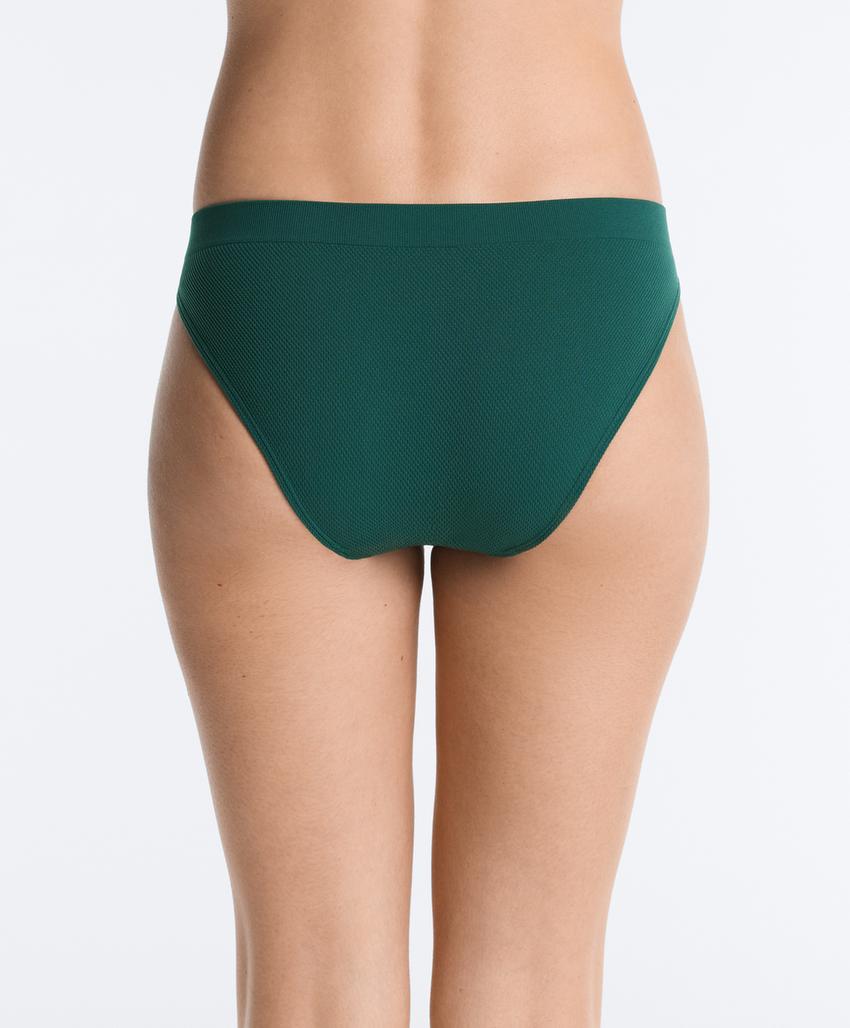 3 классических трусов пике из смесового полиамида