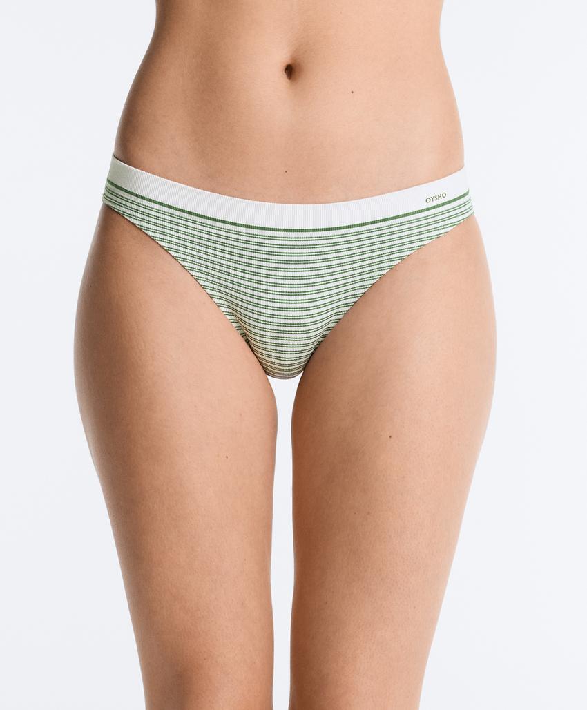 3 классических трусов пике из смесового полиамида