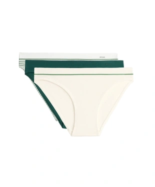 3 классических трусов пике из смесового полиамида- Заказать в России