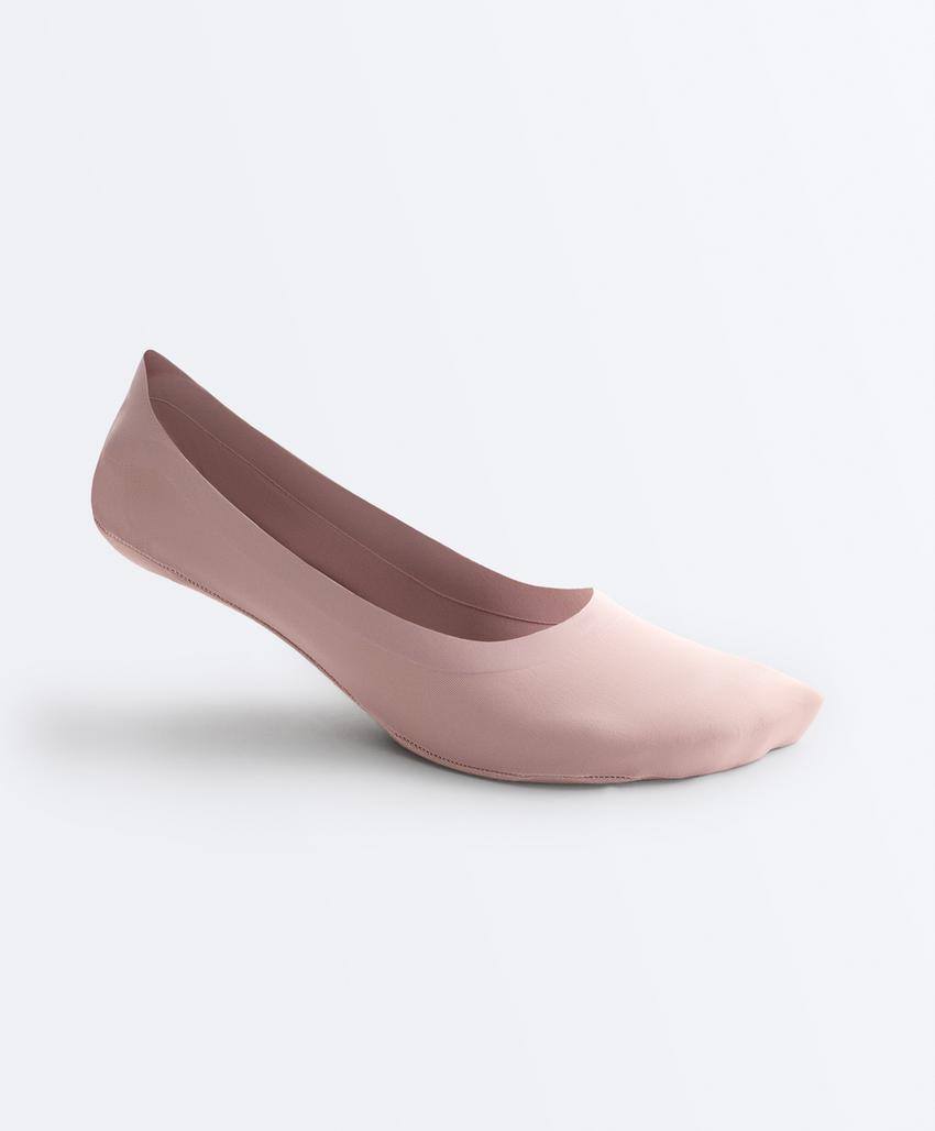 2 пары носков-следков из микрофибры со средним вырезом