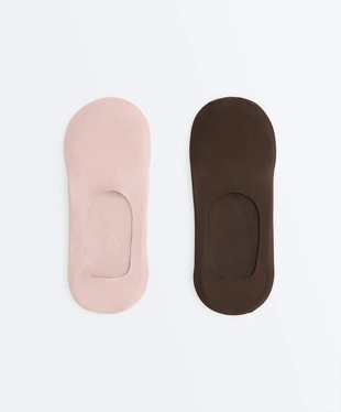 2 пары носков-следков из микрофибры, высокий вырез- Заказать в России