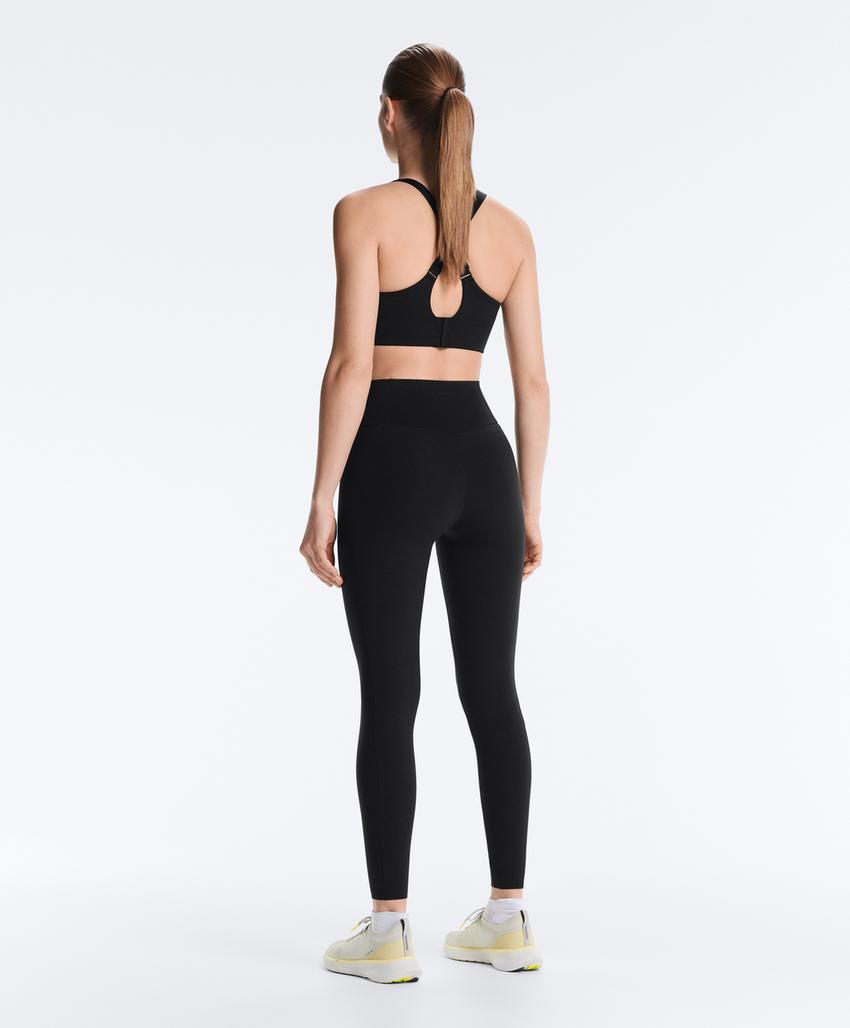 Леггинсы высокой посадки до середины голени с карманом