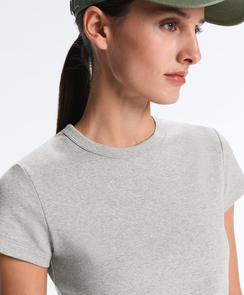 Футболка Rib Fit из смесового хлопка