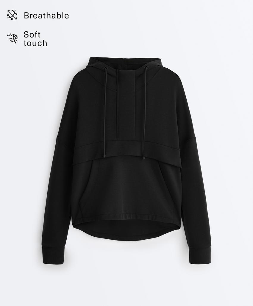 Толстовка с молнией из мягкого модала