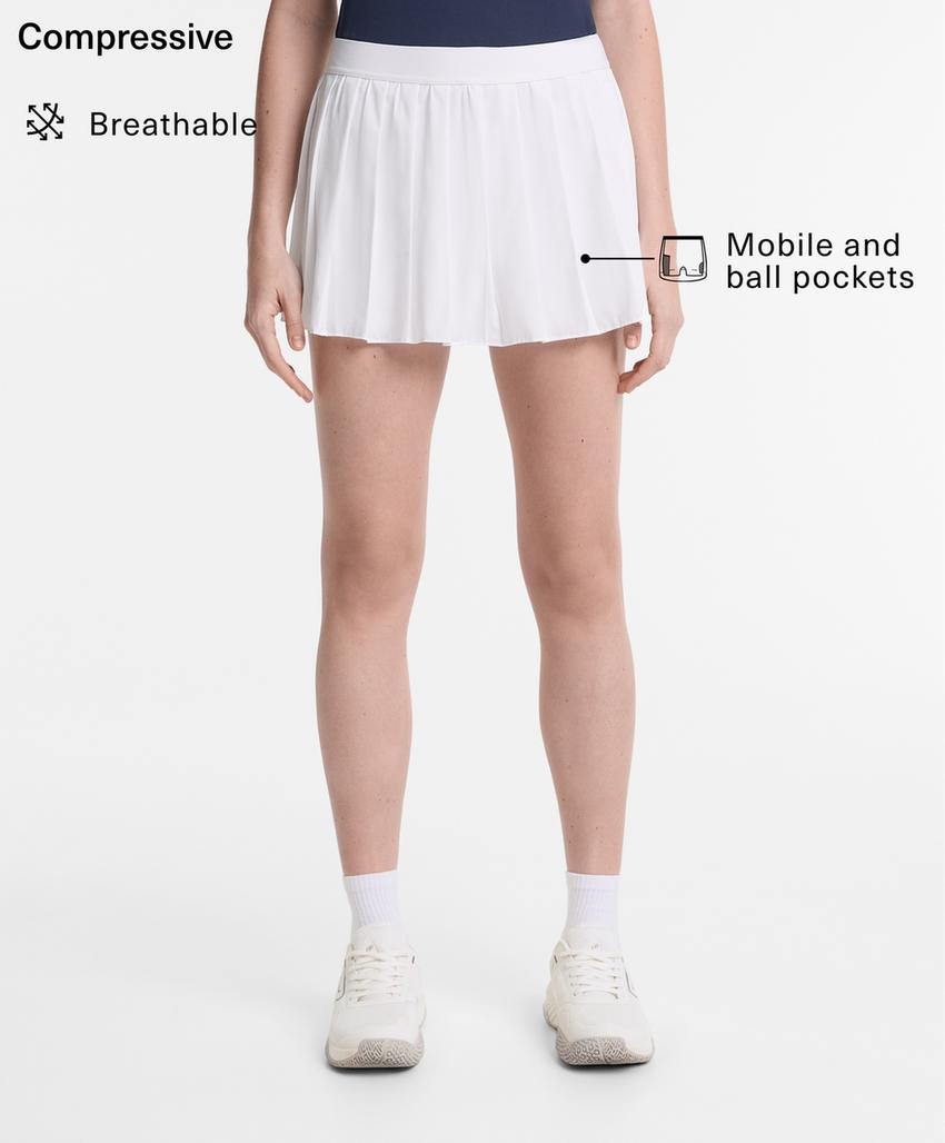 Юбка с плиссировкой и компрессионным эффектом