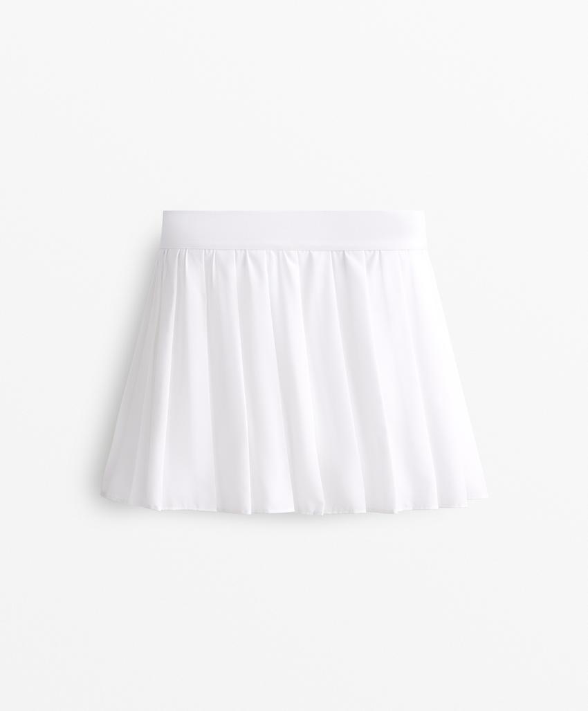 Юбка с плиссировкой и компрессионным эффектом