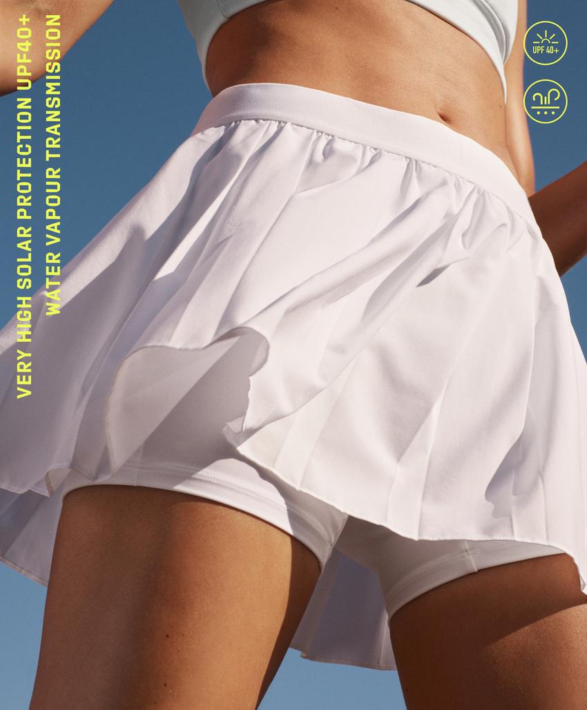 Юбка с плиссировкой и компрессионным эффектом