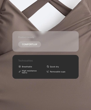 Топ-майка COMFORTLUX с перекрестными деталями- Заказать в России