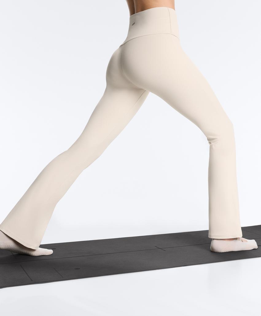 Носки для йоги и пилатеса из полиамидного смесового материала с двойными ремешками, 2 пары