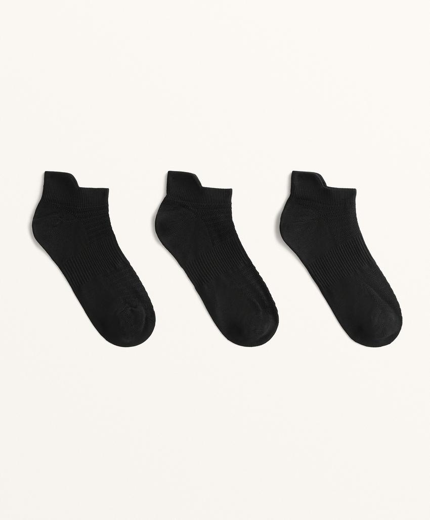 Носки для кроссовок из полиамидного смесового материала с табом для спорта, 3 пары