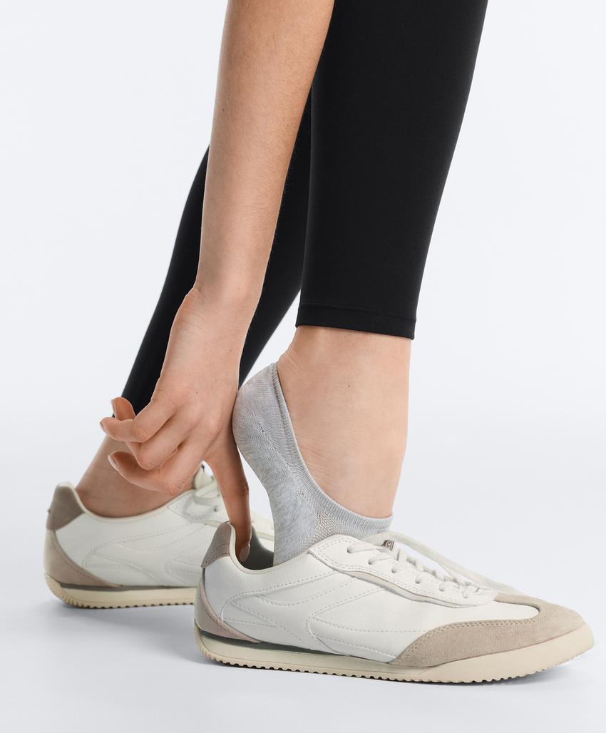 3 пары спортивных носков-следков из смесового полиамида