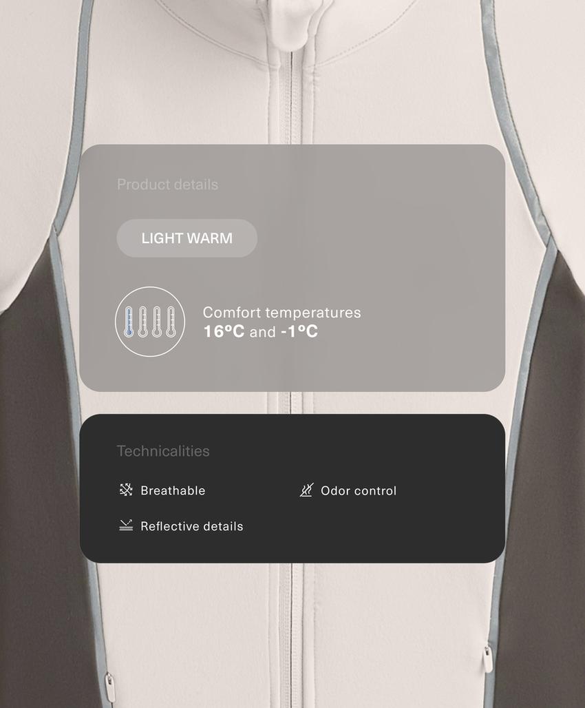 Светлая теплая отражающая техническая куртка