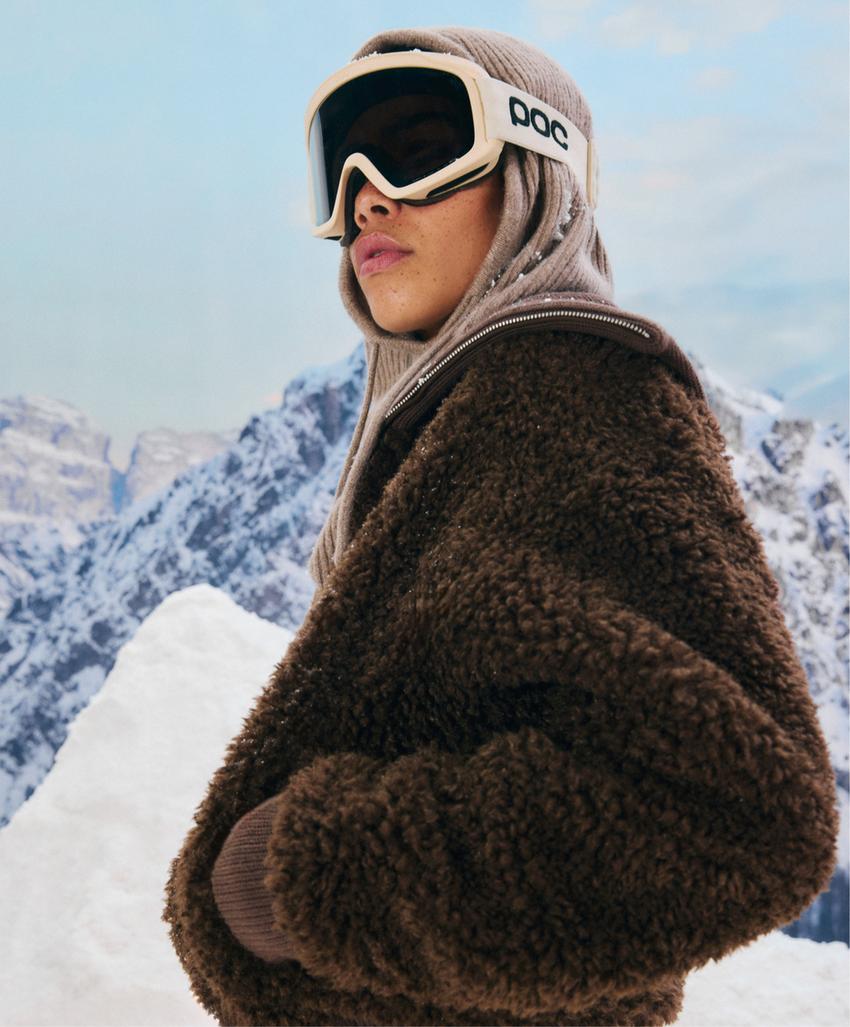 Текстурированная куртка из искусственного меха