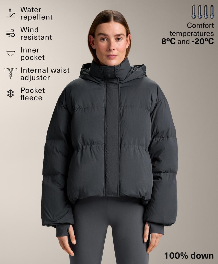 Куртка-пуховик короткая из 100% пуха