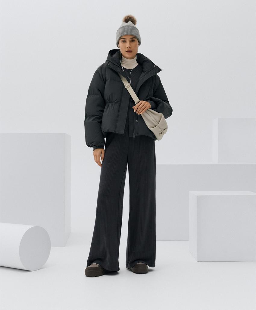 Куртка-пуховик короткая из 100% пуха