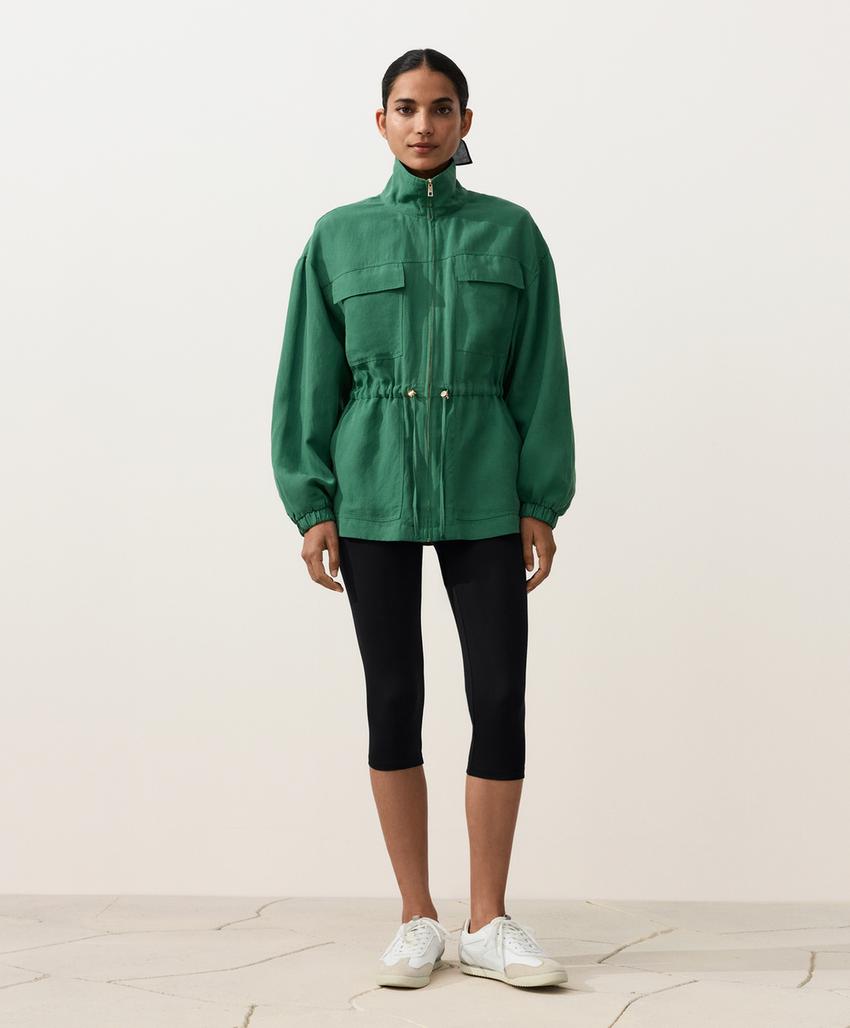 Куртка с присборенной талией из смеси лиоцелла и 24% льна