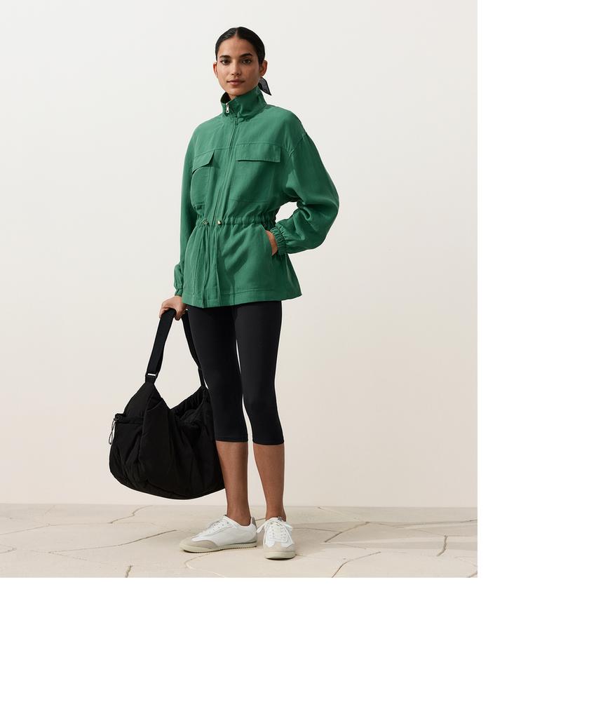 Куртка с присборенной талией из смеси лиоцелла и 24% льна