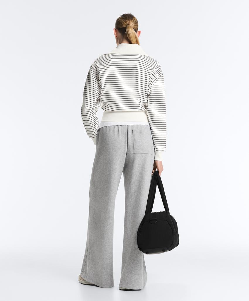 Куртка в полоску с воротником Rib из хлопка