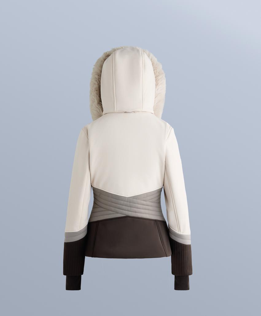 Суперплотная водонепроницаемая куртка для горных лыж с цветными блоками из прималофта®