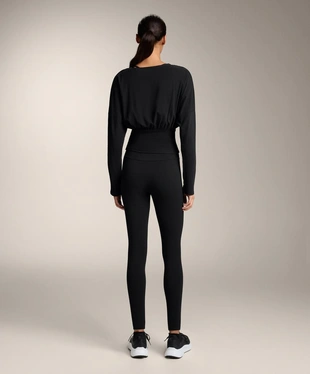 Футболка с приталенной талией из смесового хлопка- Заказать в России