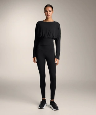 Футболка с приталенной талией из смесового хлопка- Заказать в России