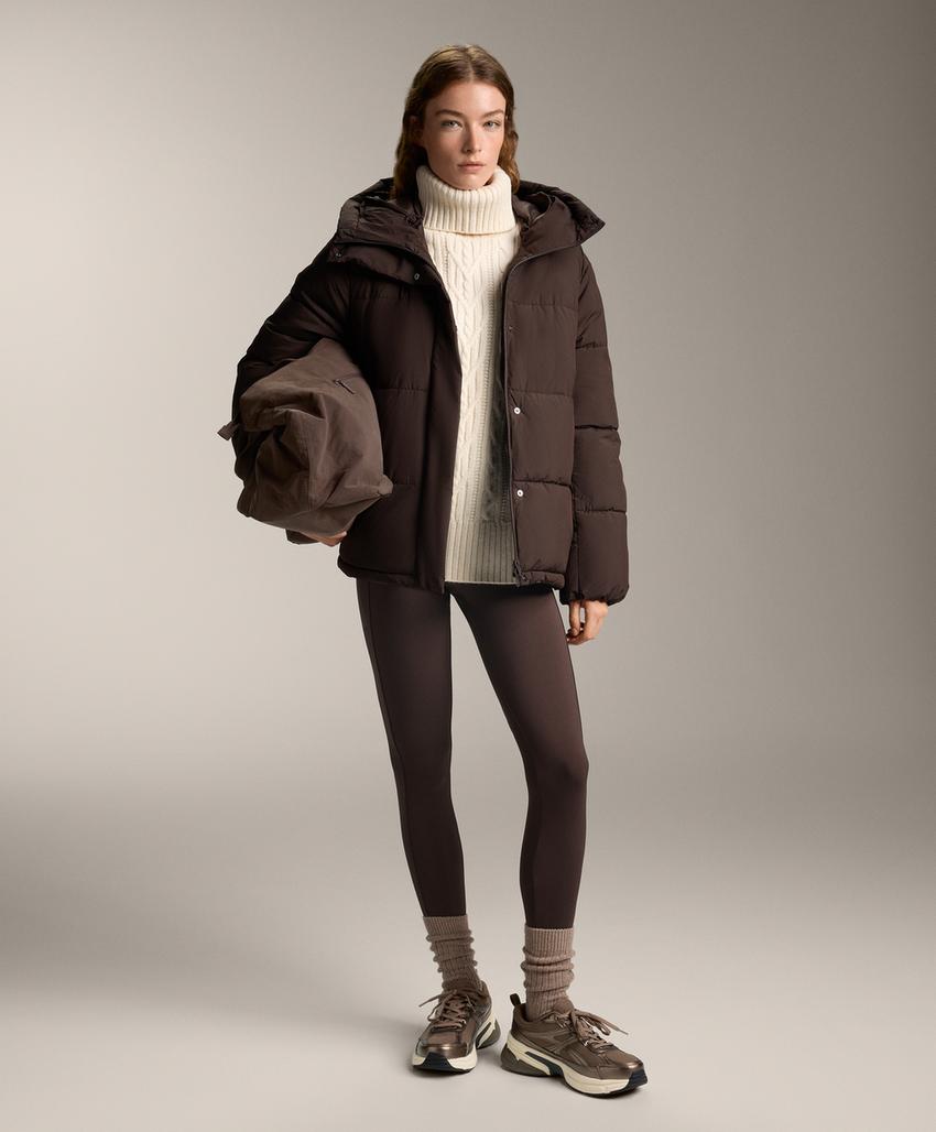 Легинсы длиной до щиколотки Warm с карманами и высокой посадкой, 70 см