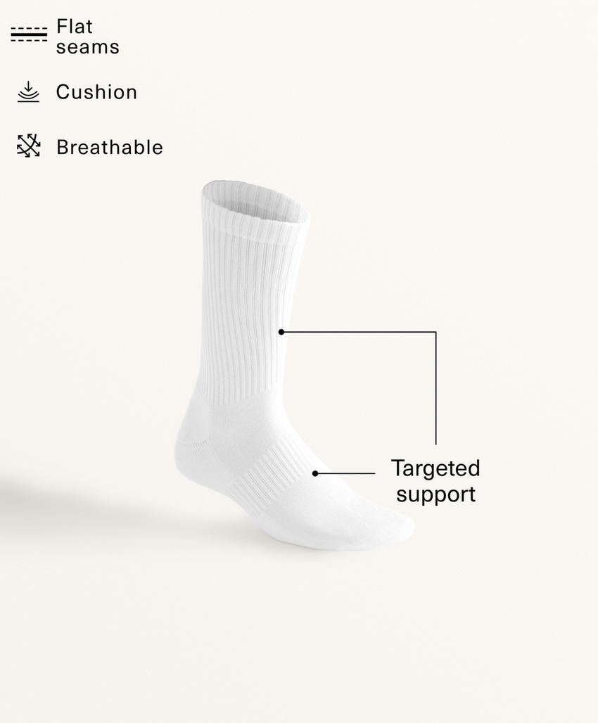 Набор из 3 пар классических спортивных носков из хлопкового смесового материала