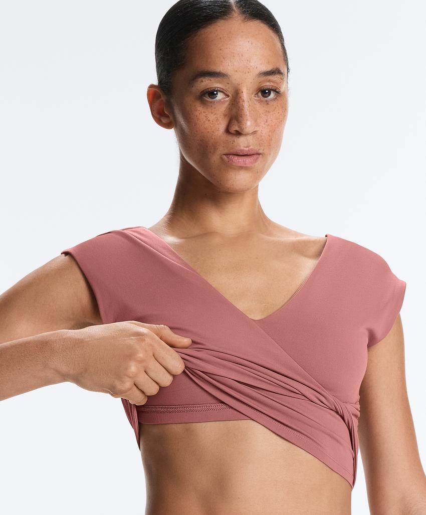 Топ crossover comfortlux в розовом оттенке