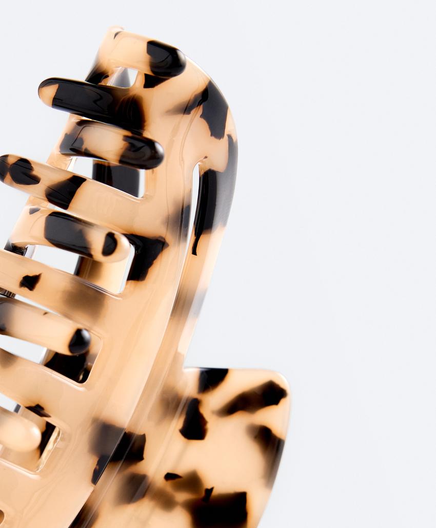 Большая заколка для волос черепаховой расцветки